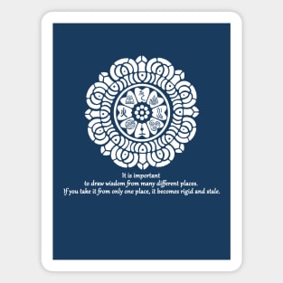 White Lotus Wisdom Magnet